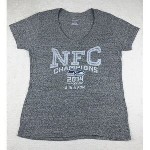 Seattle Seahawks Superbowl XLIX NFC Champions T-shirt Size M 2014 Majestic